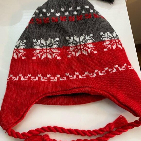 Cortland Wool Acrylic Winter Chullo Beanie Fleece Lined Cap Ear Flaps - Picture 3 of 5